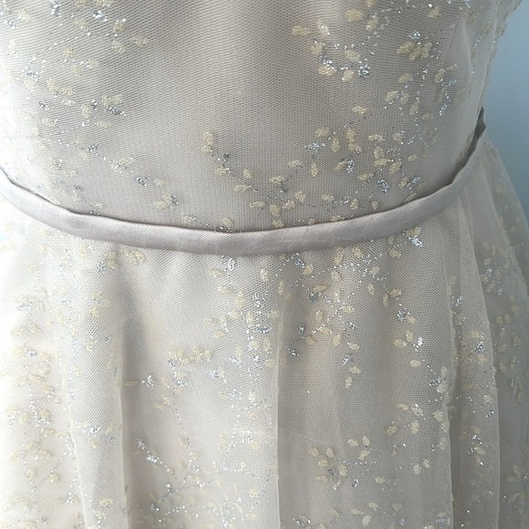 Terani Couture NWT Champagne Tulle Cocktail Dress Wedding Guest Size 6 - Picture 6 of 16